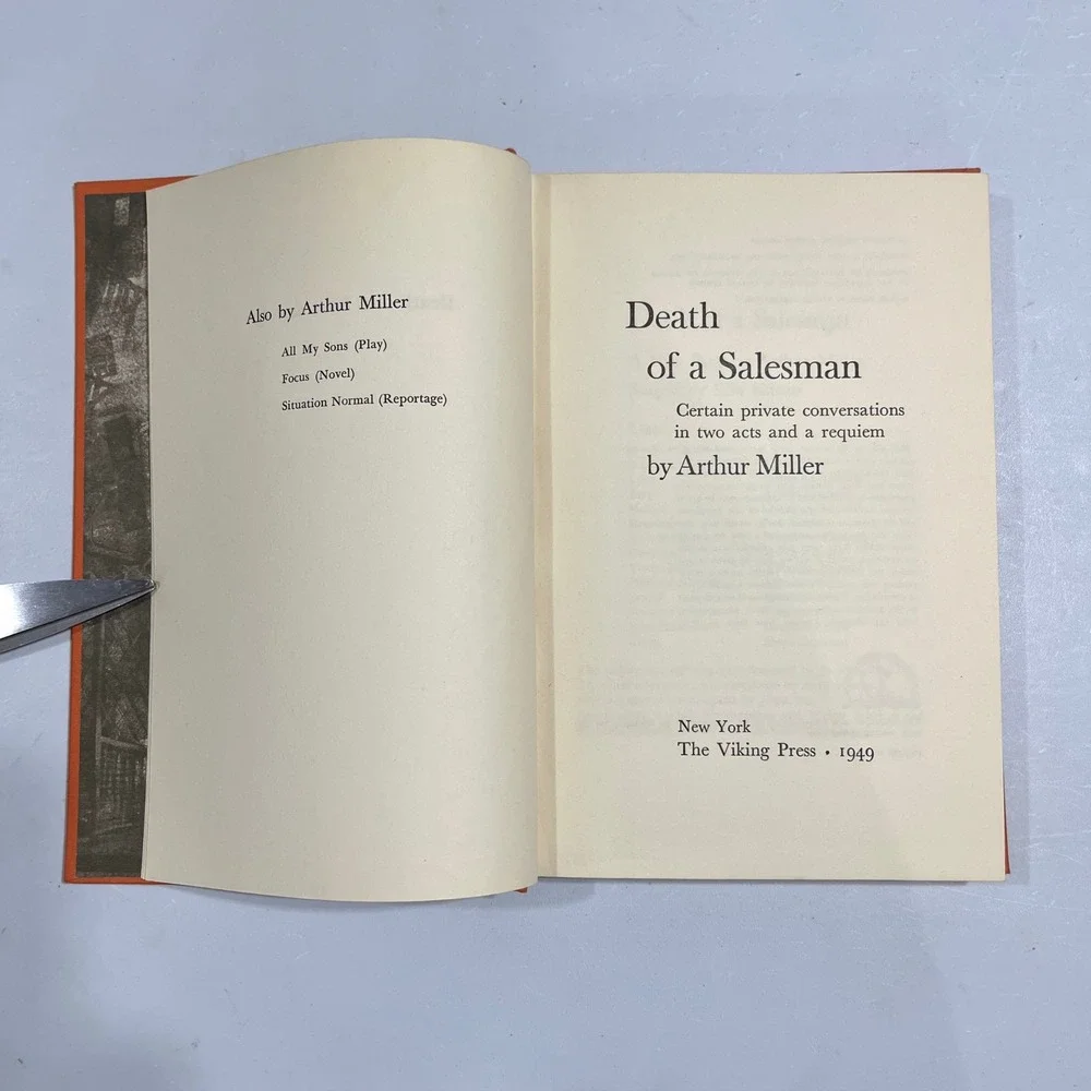 Death of a Salesman Arthur Miller 1949 Viking Press Hardcover First Edition